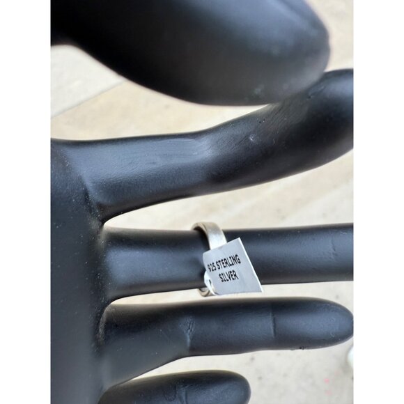 Artisan Royston Turquoise Sterling Silver Adj Statement Ring Southwest closed bk - Picture 8 of 10